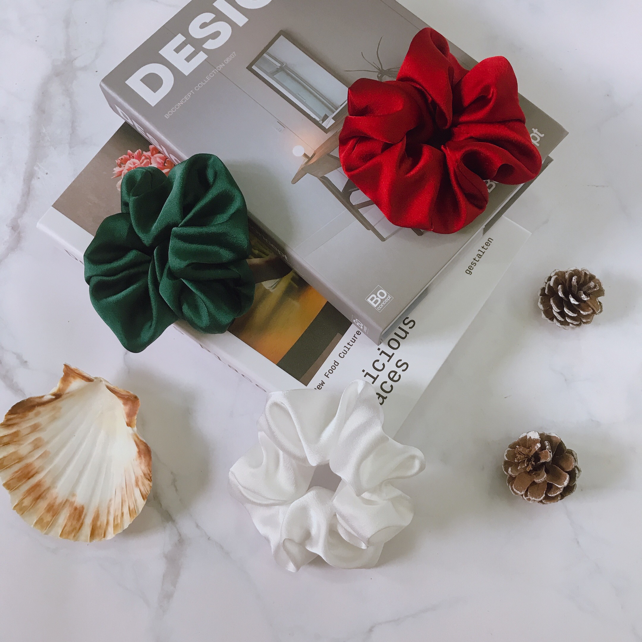Buộc tóc scrunchies phi bóng cup of clouds