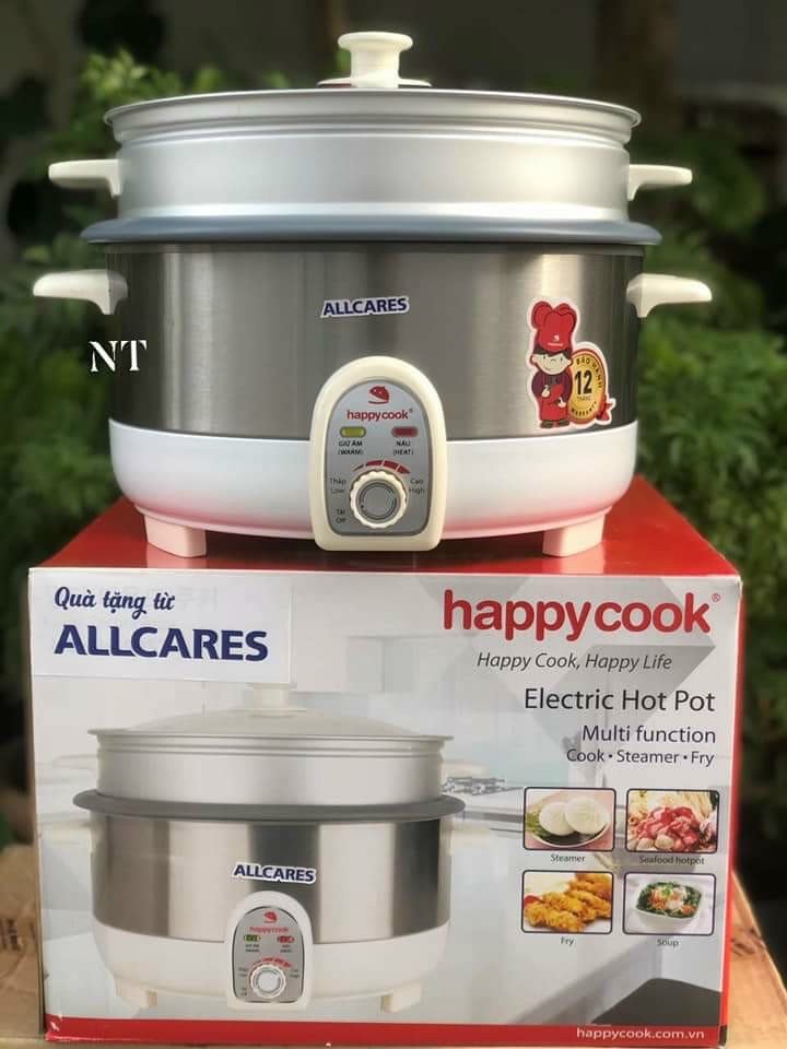 NỒI LẨU HẤP ĐA NĂNG HAPPY COOK 3,5LIT