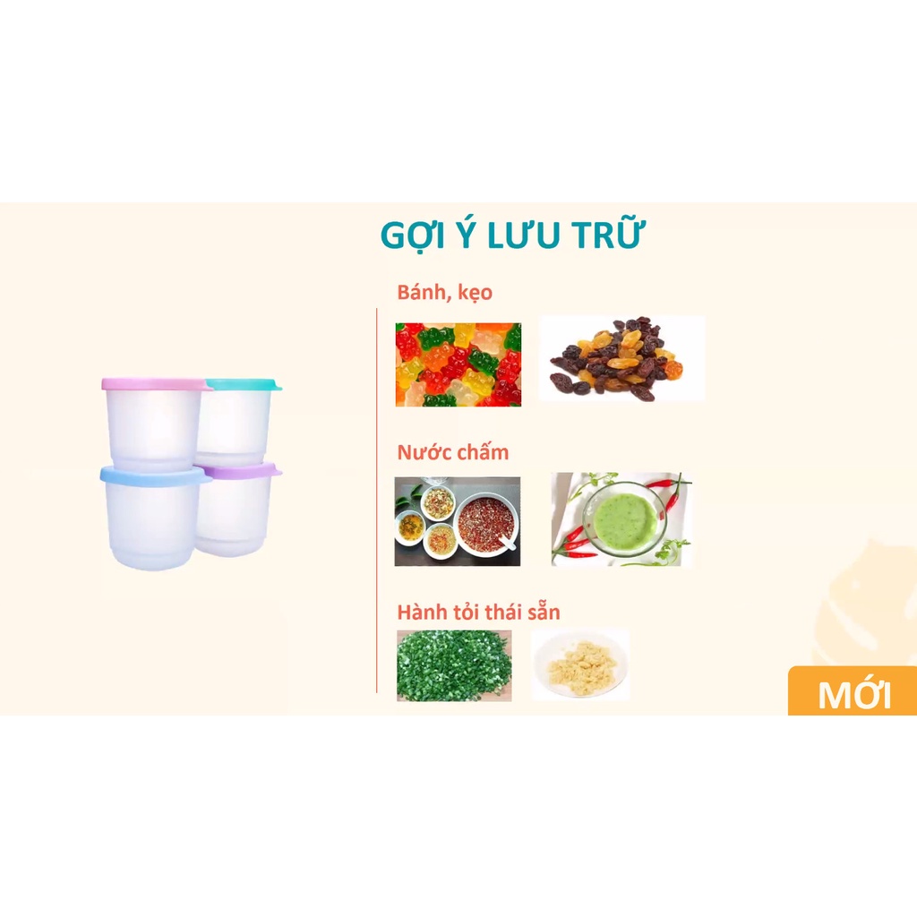Bộ hộp Cubix Mini Square (Set 4 hộp) - Tupperware