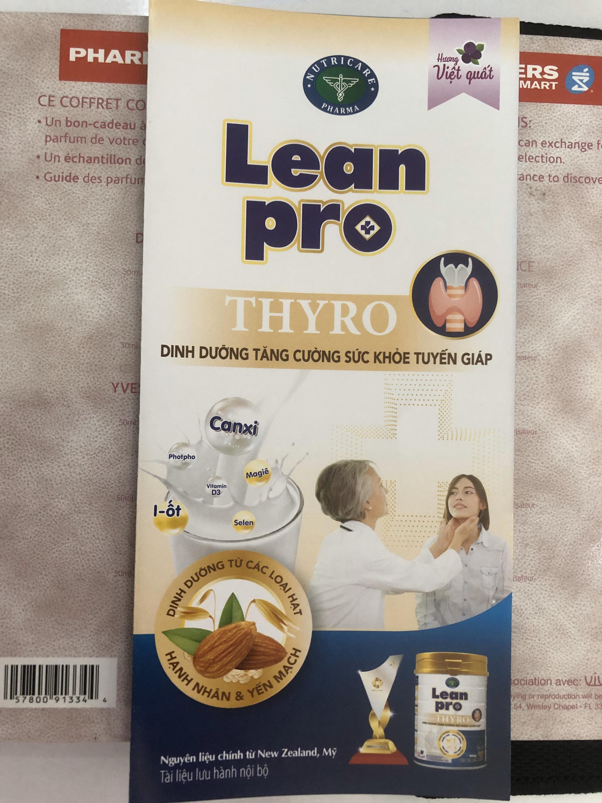 LEAN PRO THYRO (900g)-DINH DƯỠNG CHO NGƯỜI BỆNH TUYẾN GIÁP