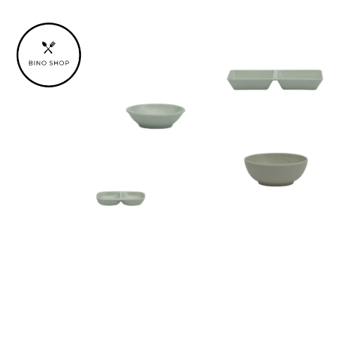 Chén Chấm Nhựa Melamine Vân Đá Cát Xanh