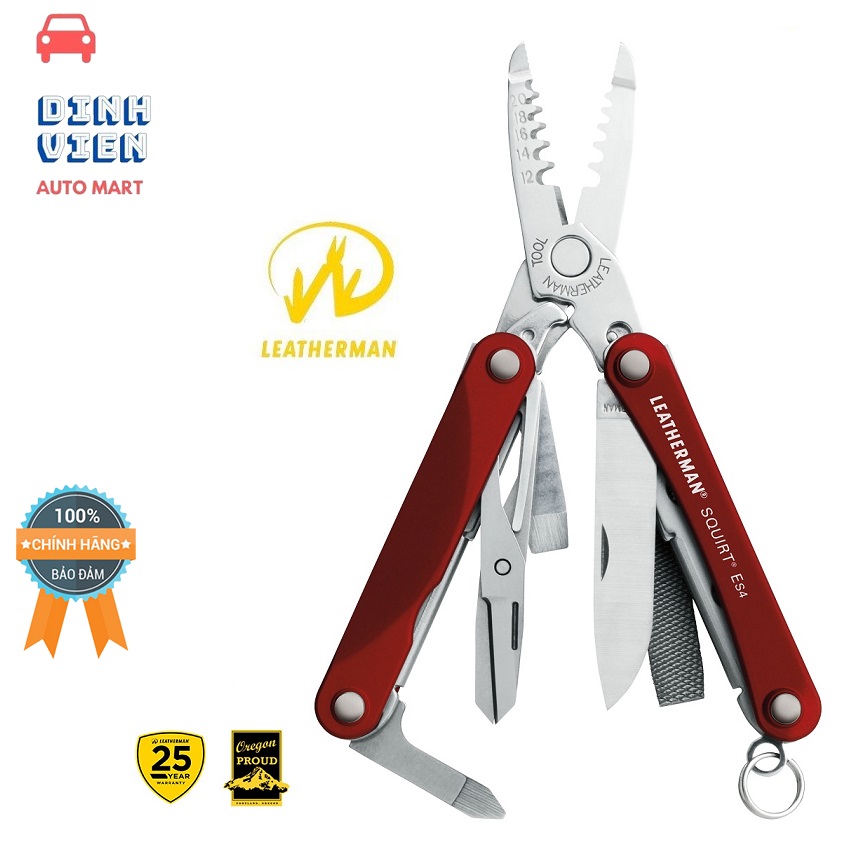 [ NHẬP KHẨU] Kìm Đa Năng Leatherman Squirt ES4 9Tools