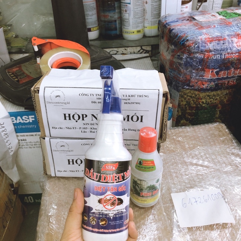 [ COMBO DIỆT MỐI - 2 hộp nhử + 1pmc + 1 dầu mối Sifa ]