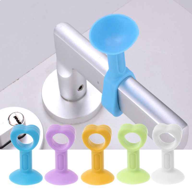 Chặn cửa silicon đa năng dạng ỐNG, nút chặn thông minh chống va đập cửa, giảm tiếng ồn tiện dụng- giao màu ngẫu nhiên
