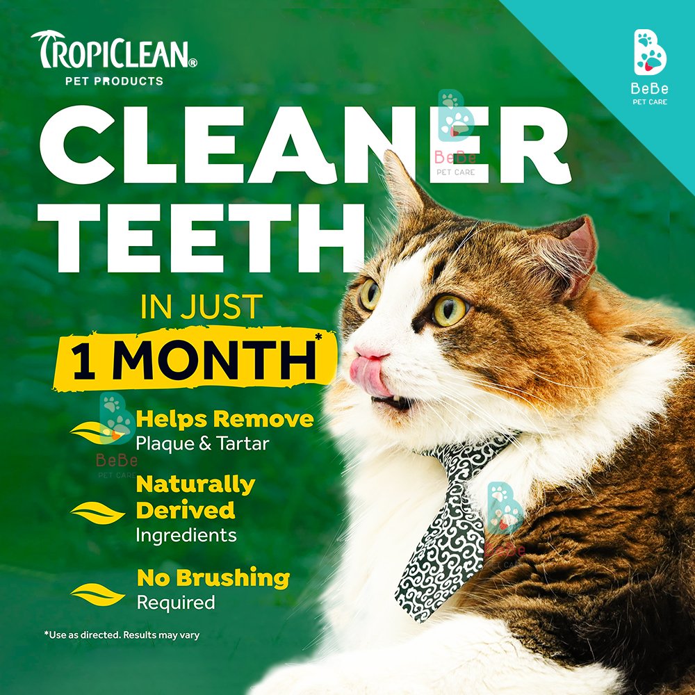 Gel Làm Sạch Răng Miệng TROPICLEAN Cho Chó Mèo