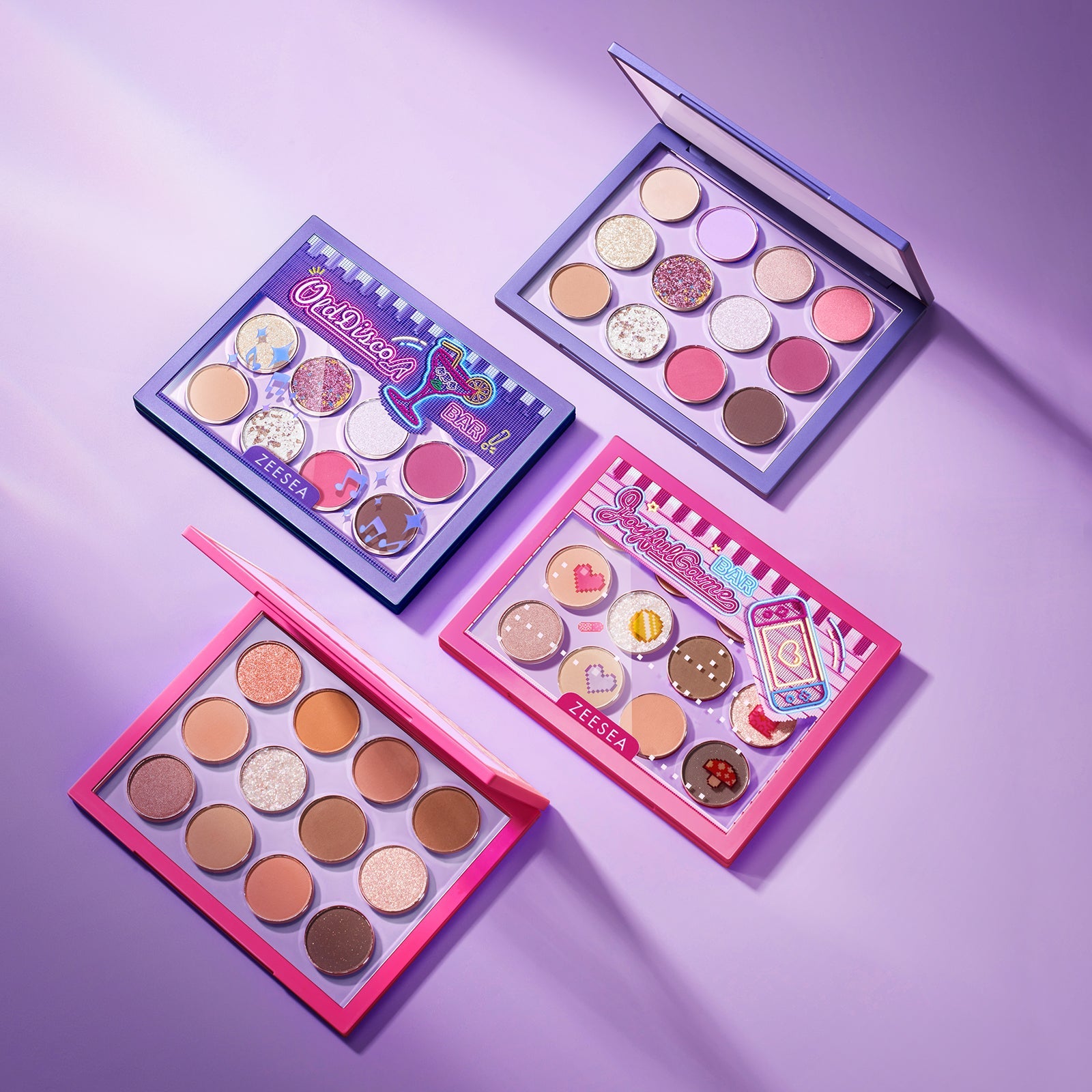 ZEESEA Bảng Phấn Mắt 12 Màu Vending Machine Eyeshadow Palette Pink Game Bar