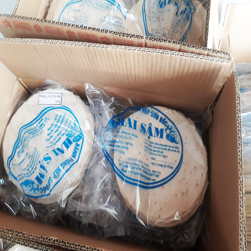 Bánh phồng Sơn Đốc nếp ngọt lớn 50 bánh