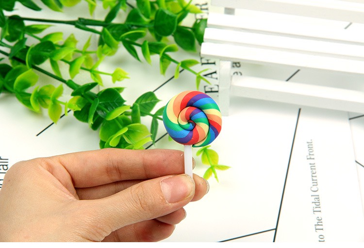 Kẹo 7 Màu Nhựa Kẹo Mút Kẹo Lolipop Phụ Kiện Trang Trí Chụp Ảnh Trang Trí Bánh AV970