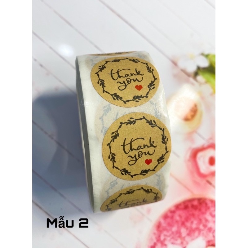 [HCM]Sticker in chữ thank you ( 20 tem )