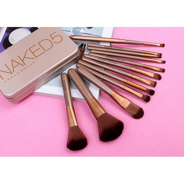 [HCM]Bộ Cọ Trang Điểm Naked 12 Cây Lông Mềm