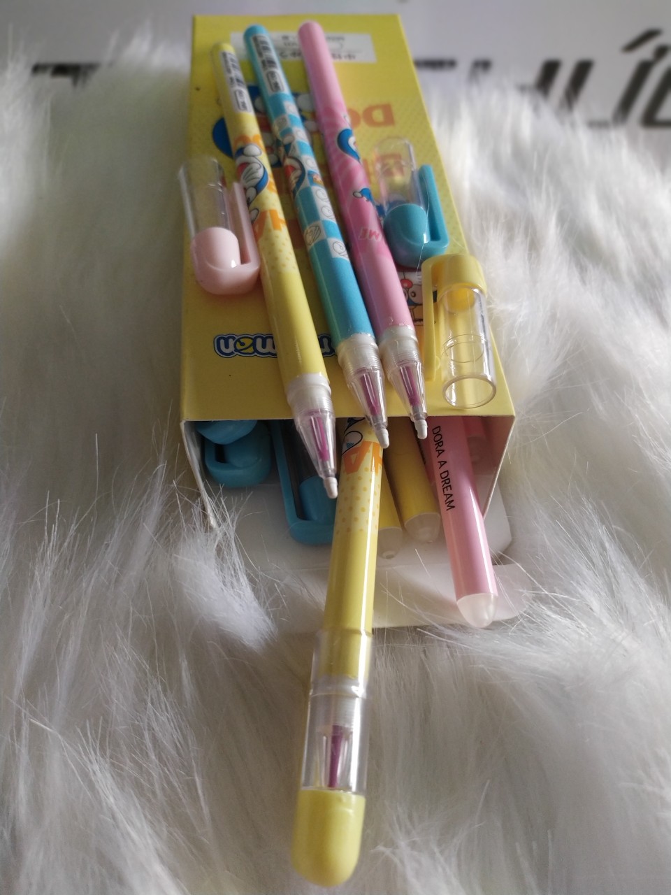 (HCM) Bút mực tím gel xoá được ( tẩy ) Mini-1306 CENVAVA-Doremon( 12 cây/ hộp, mực tím )