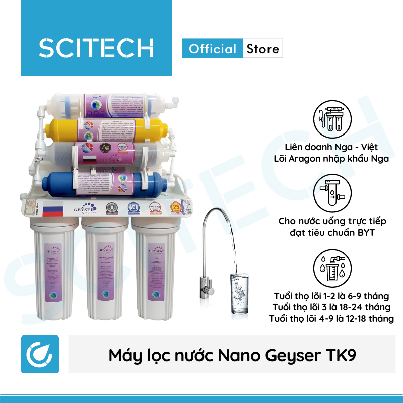 [HCM]Máy lọc nước Nano Geyser TK9