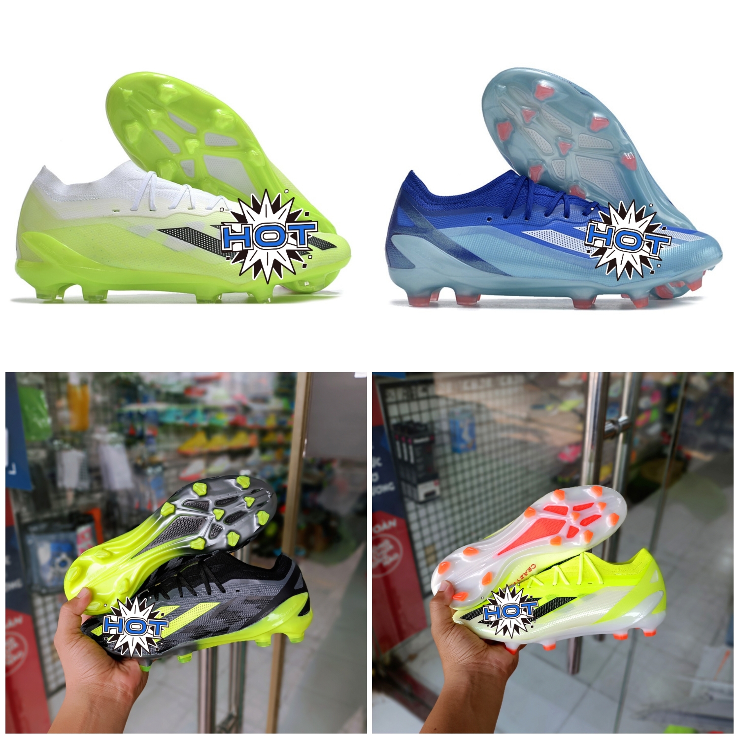 giày đá bóng X Crazyfast.1 FG ( Tặng tất+hộp)