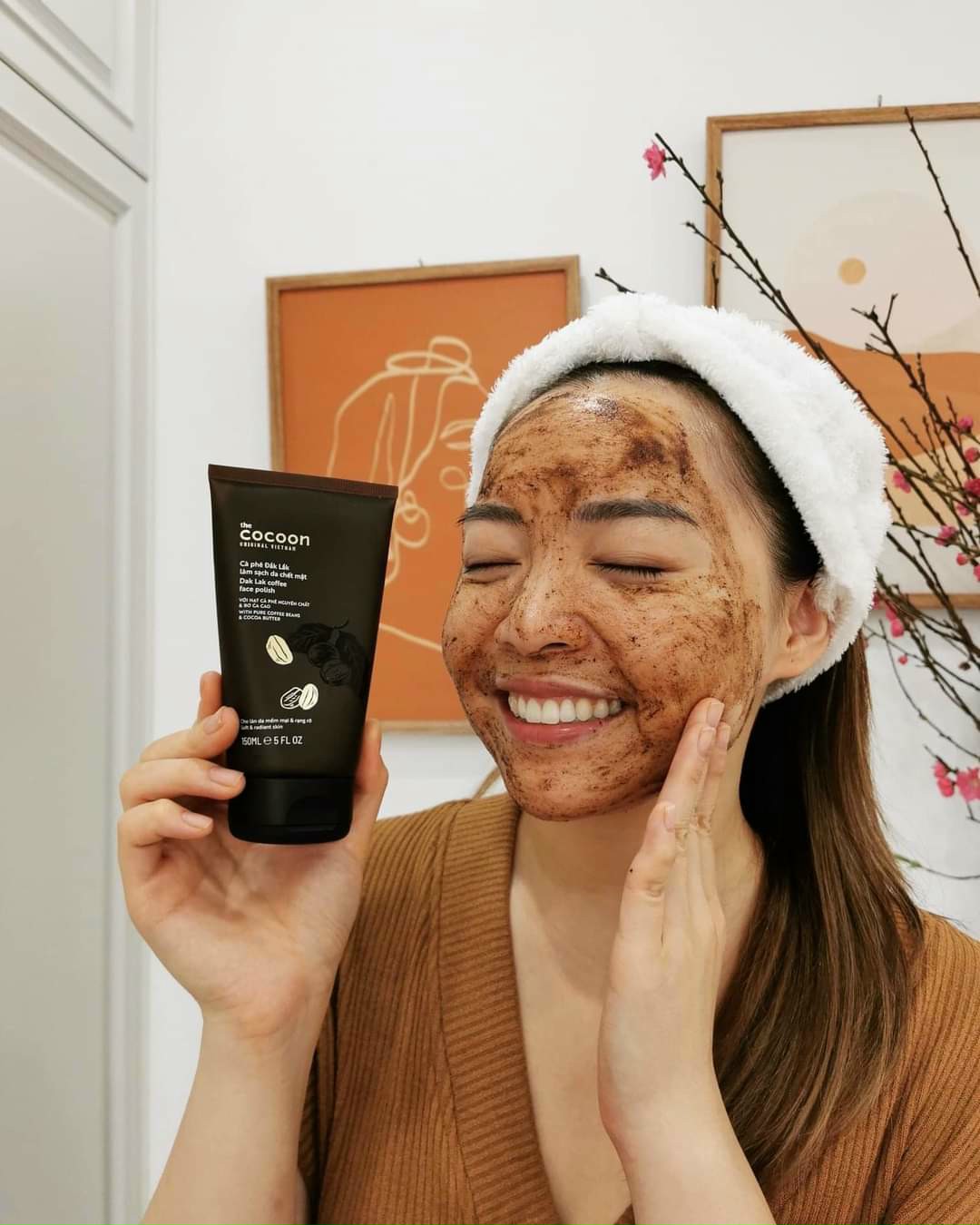 Tẩy tế bào chết làm sạch da chết cà phê CoCoon - Tẩy da chết Cocoon cà phê - Tẩy tế bào Cà phê ĐakLak Cocoon - 200ml