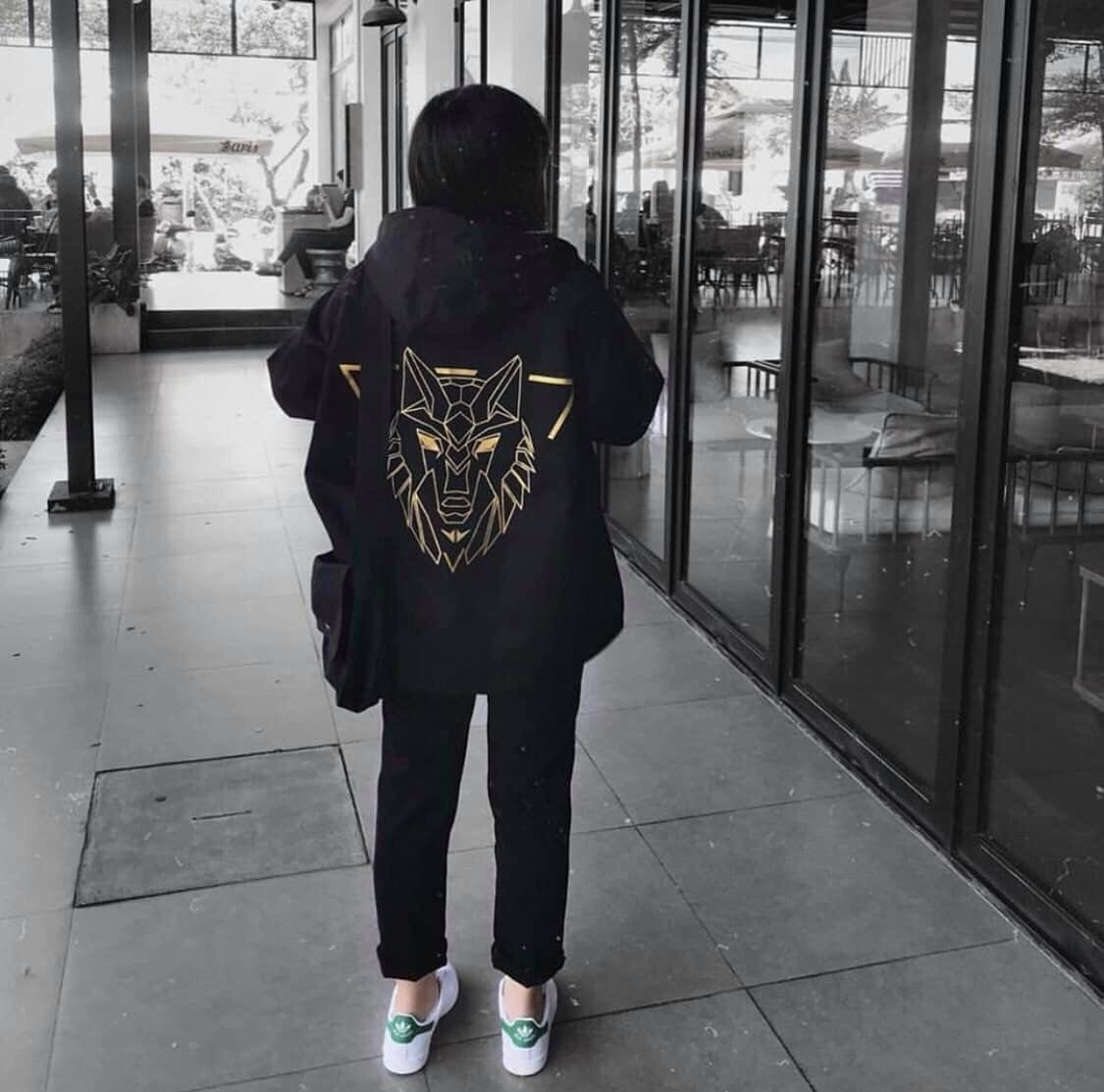 [HCM]Áo Khoác In Hình Sói Unisex