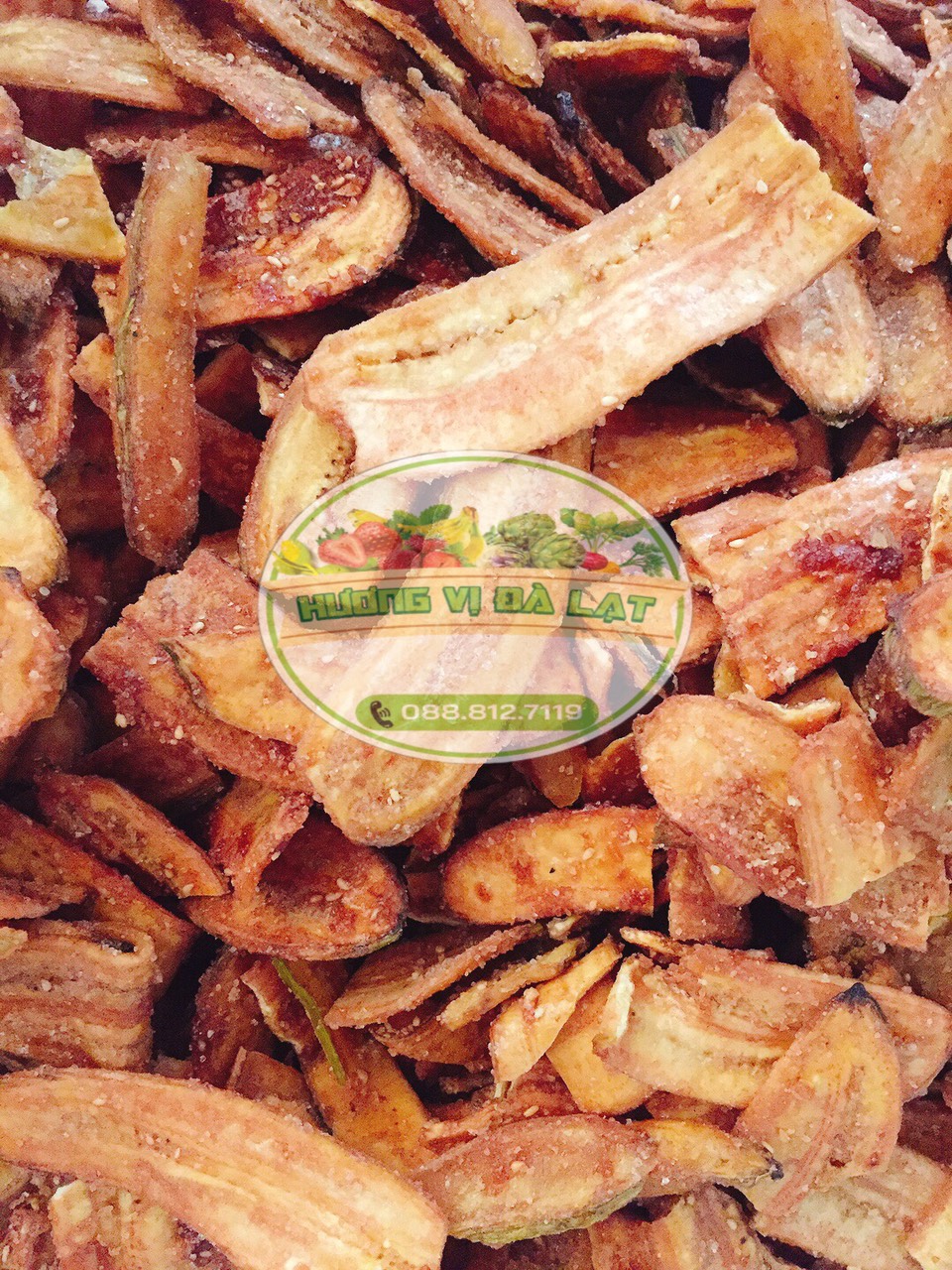 500G Chuối sấy mè gừng - Đặc sản Đà Lạt