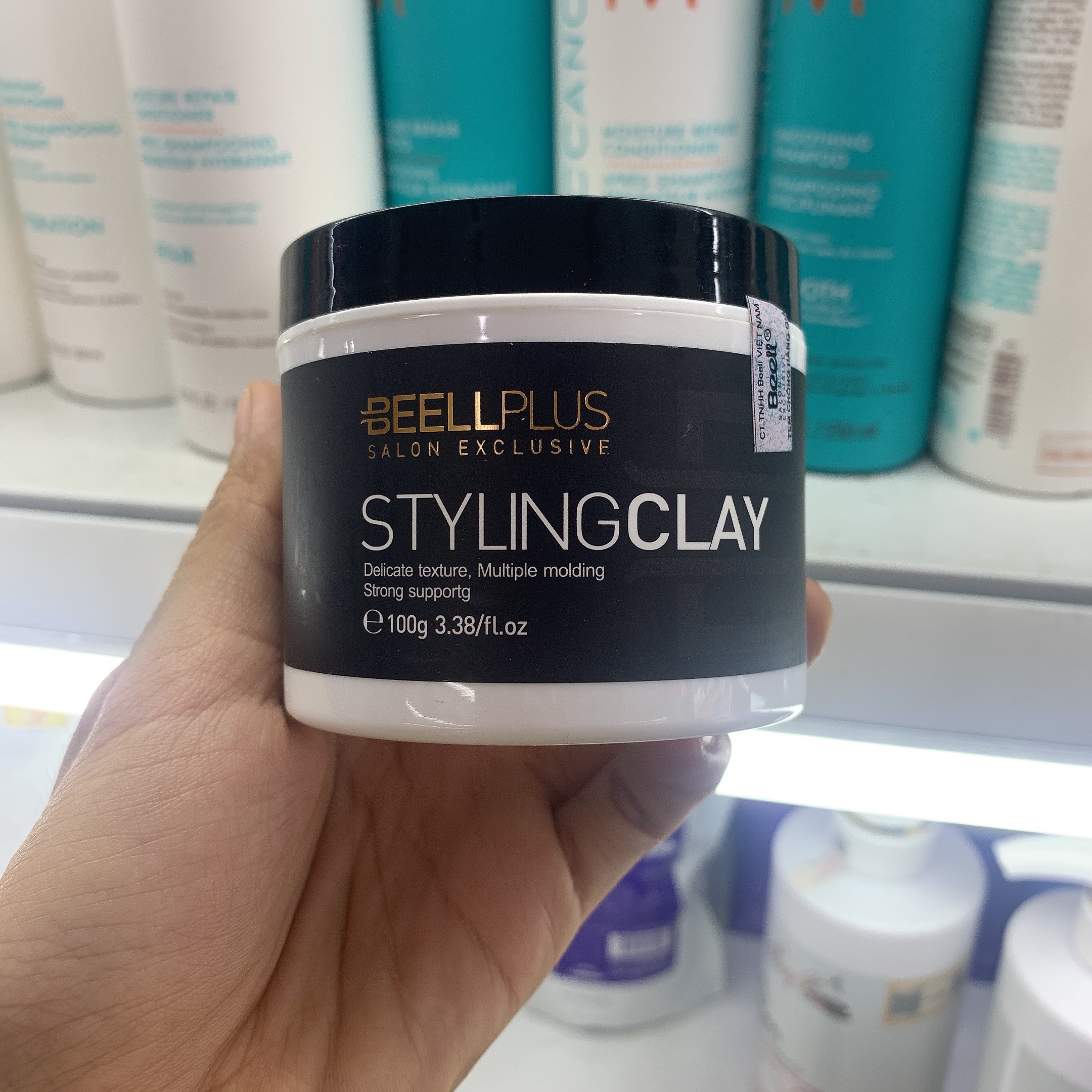 (Wax) Sáp Siêu Cứng Vuốt Tóc Nam Beell Plux Styling Clay 100ml