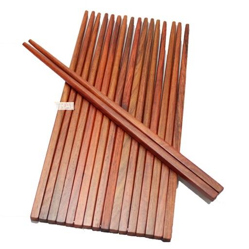 Đũa ăn gỗ Cẩm Lai tự nhiên bộ 10 đôi