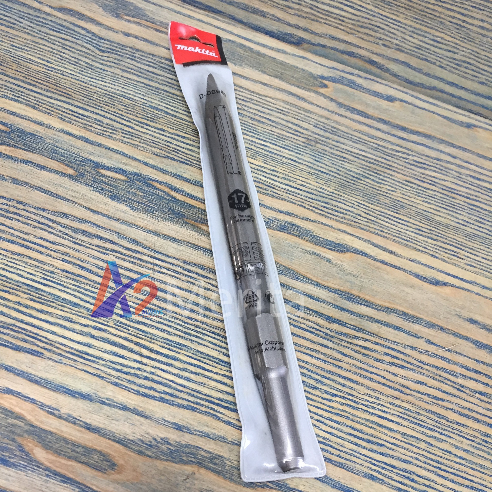 Mũi đục nhọn Hex 17x280mm Makita D-08682