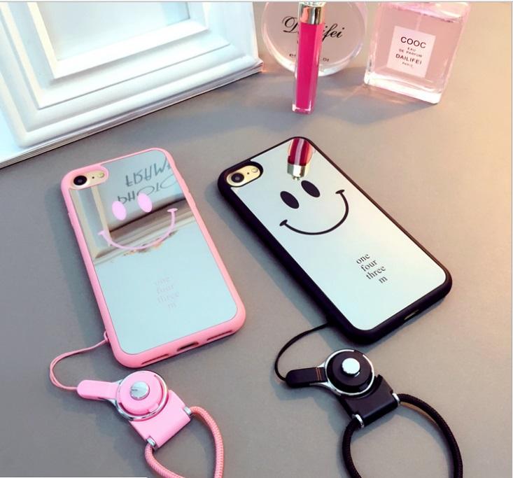 ỐP ĐÔI MẶT CƯỜI TRÁNG GƯƠNG IPHONE CASE