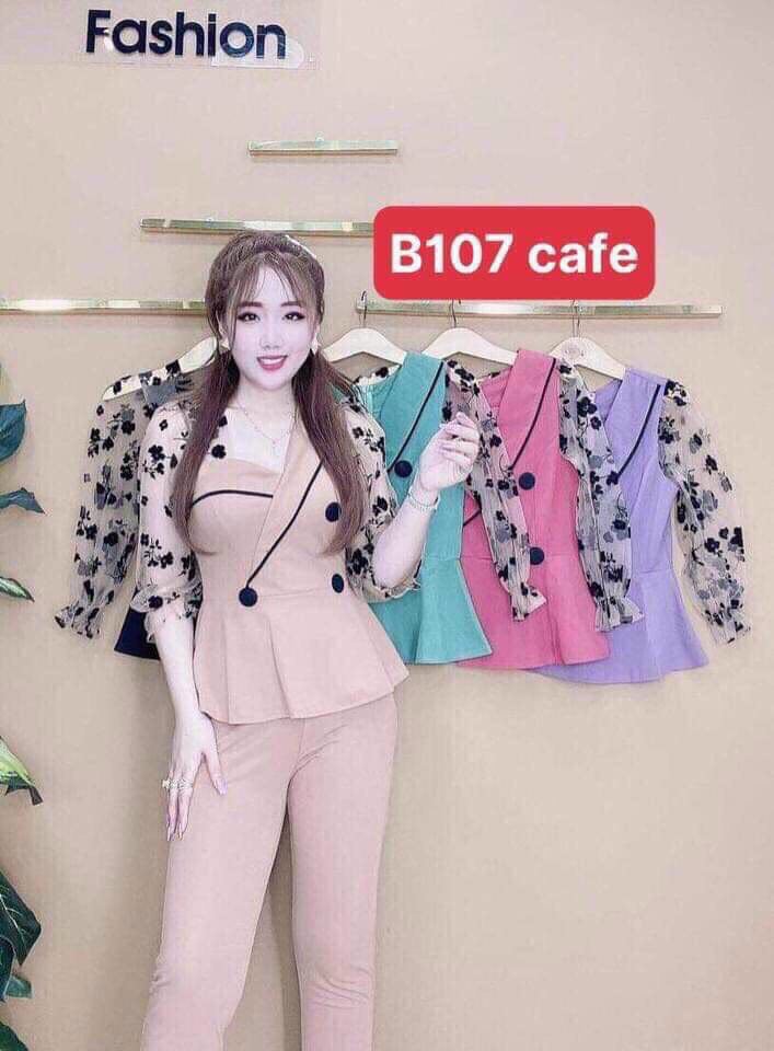 Set bộ thời trang phối tay lưới thêu hoa siêu dễ thương-đủ size 40-85kg