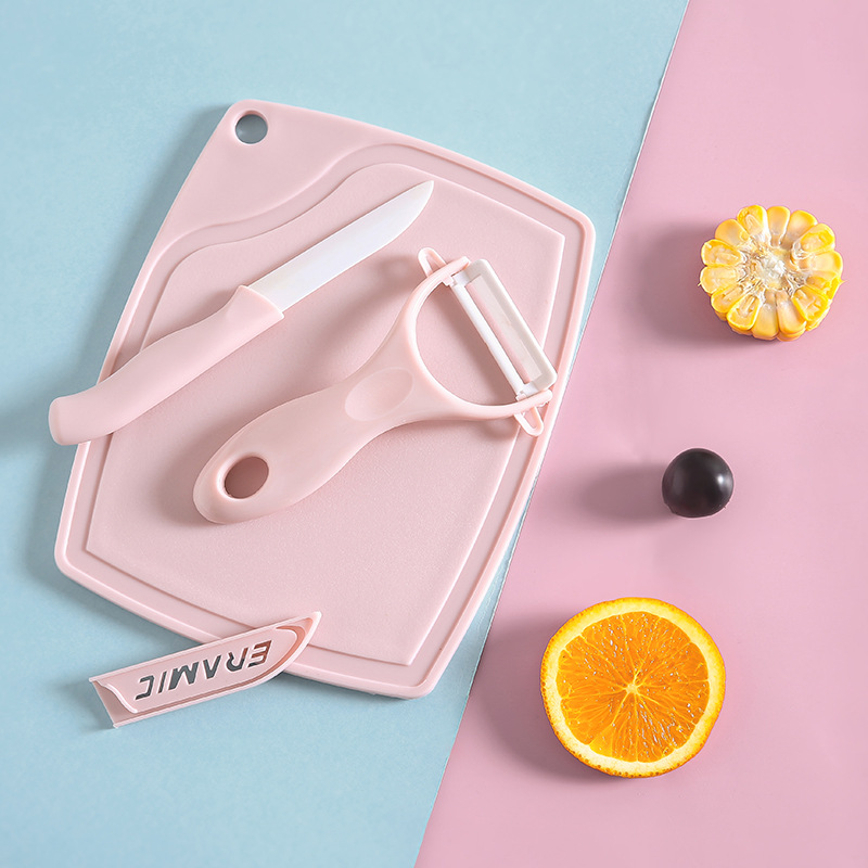 Bộ dao nạo thớt phủ ceramic cho bé tự lập