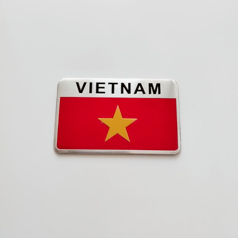 Tem Logo Cờ Việt Nam Bằng Nhôm Nhiều Kiểu | Lazada.vn
