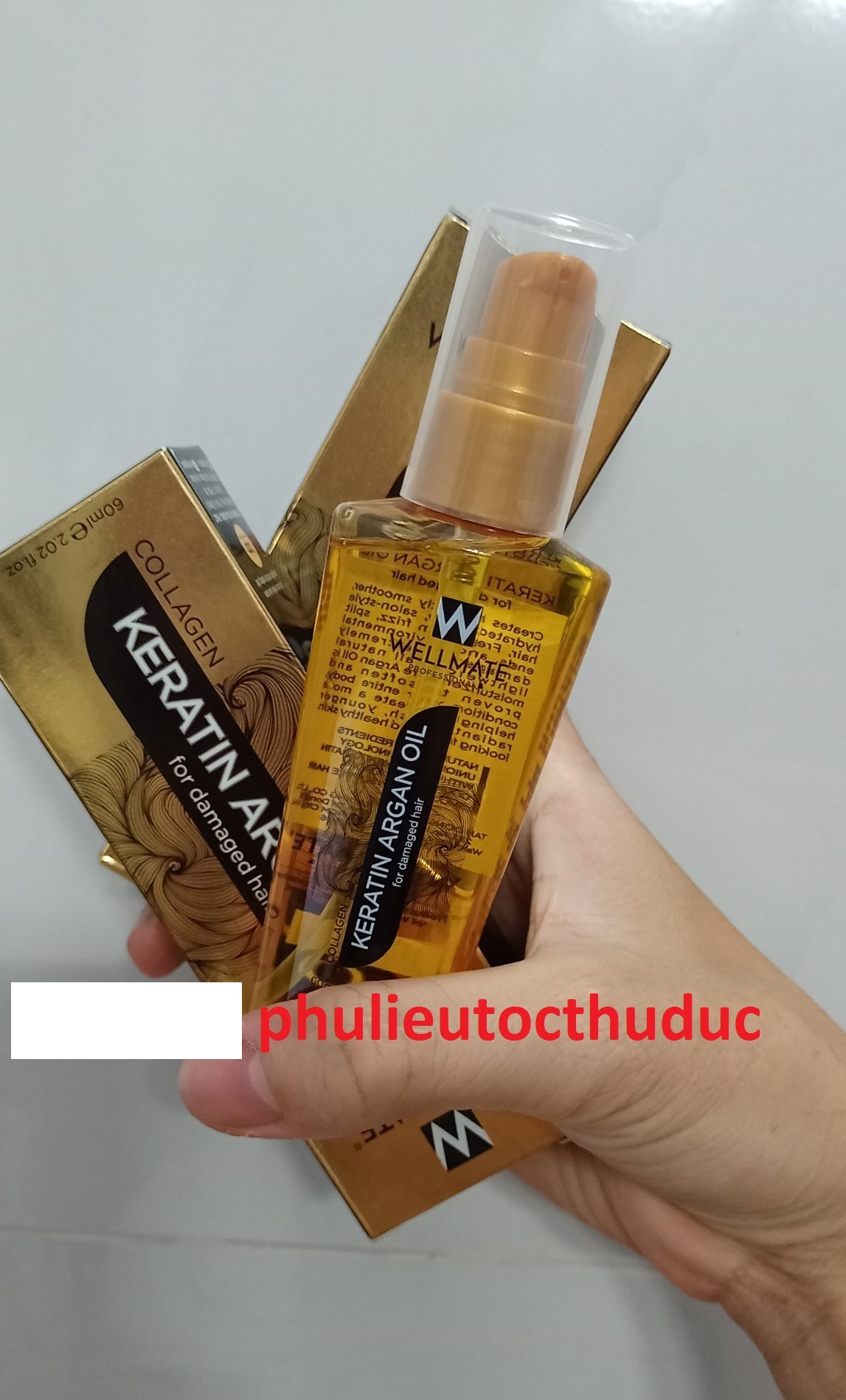 Wellmate Keratin Argan Oil Tinh dầu nuôi dưỡng và bảo vệ tóc - phulieutocthuduc