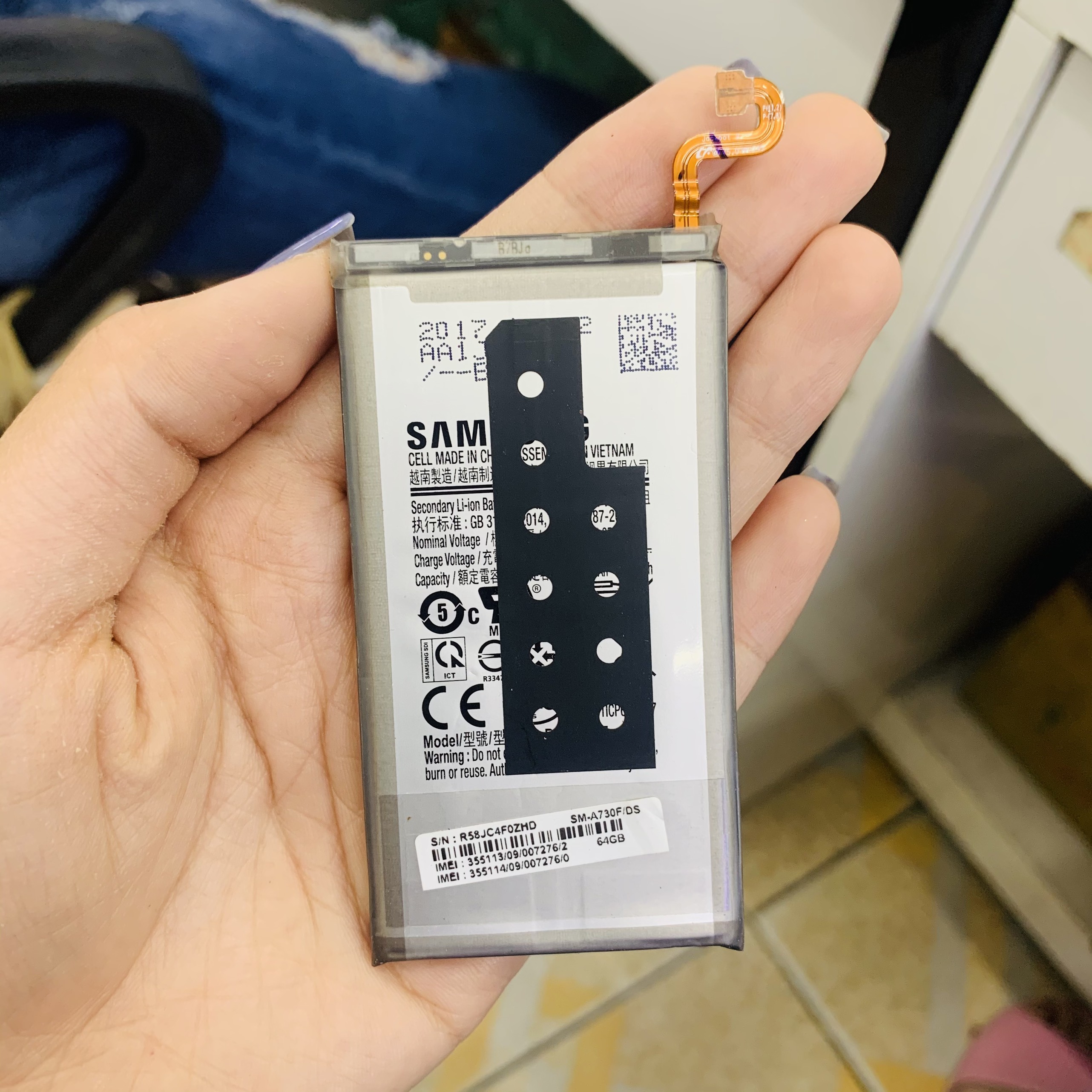 pin Samsung A8 plus / A730 zin hàng chuẩn, pin chắc khỏe