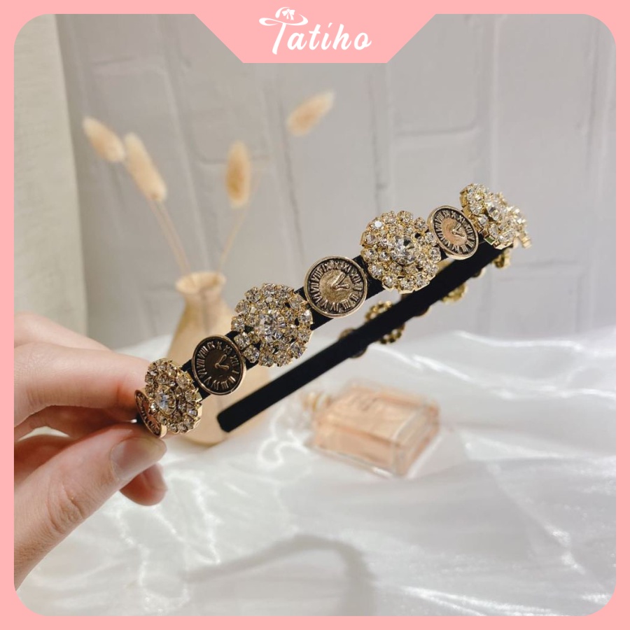 Cài tóc băng đô đính đá phong cách vintage phong cách hàn quốc hottrend - tatiho - mã ct012