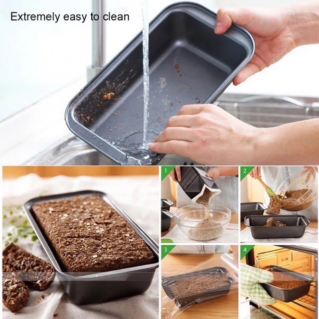 Khuôn loaf chữ nhật chống dính 25cm