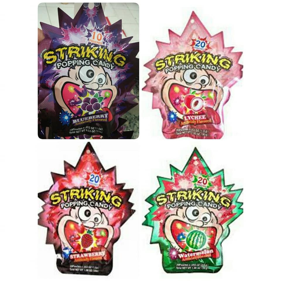1 GÓI 30gr KẸO NỔ STRIKING HONGKONG