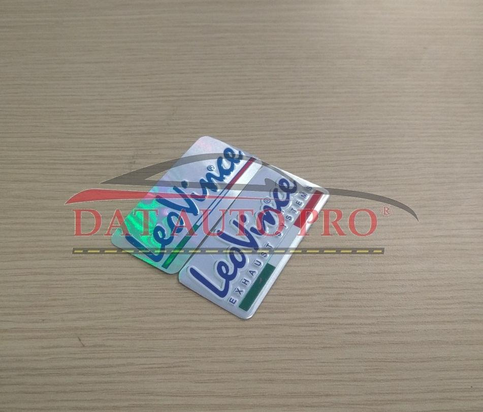 Tem nhôm dán Pô xe leovince