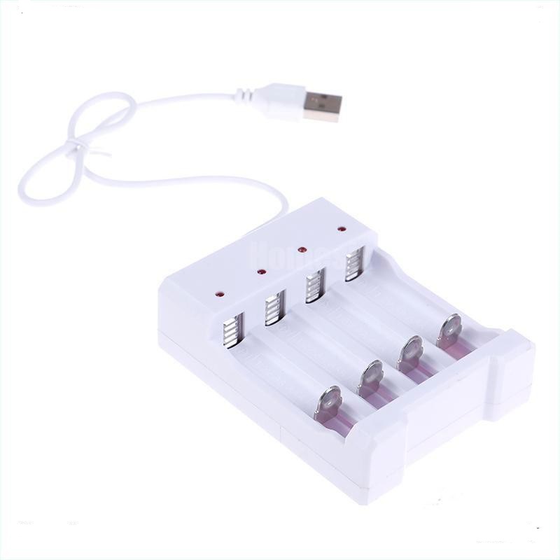 Bộ sạc pin aa - pin aaa xài cổng usb - bộ sạc pin tiểu 3a và 2a dùng 4 cổng pin usb