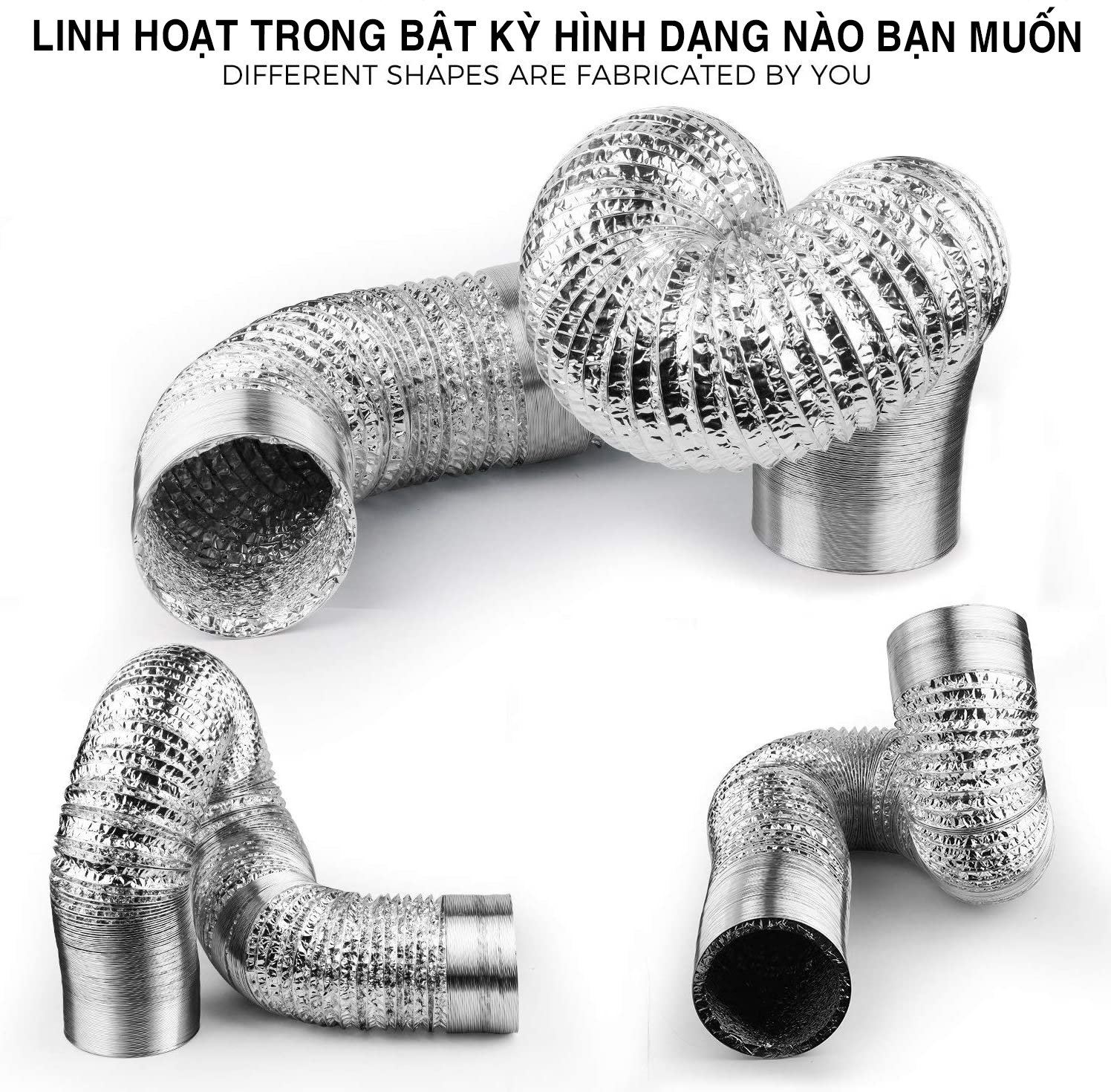 [HCM]Ống bạc dẫn gió D125 Ống dẫn gió 125mm đoạn 8m