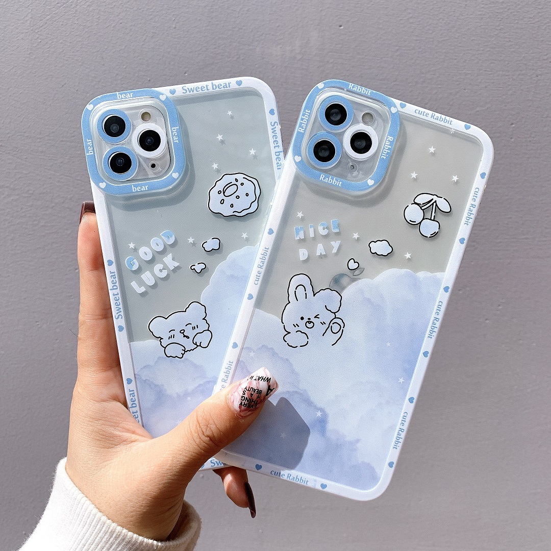Ốp Lưng Silicon Chống Sốc Viền Nổi Cloud Sky