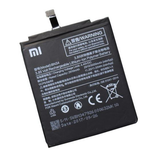 PIN XIAOMI BN34 / XIAOMI REDMI 5A / 3000MAH ( LOẠI 1 BẢO HÀNH 6 THÁNG )