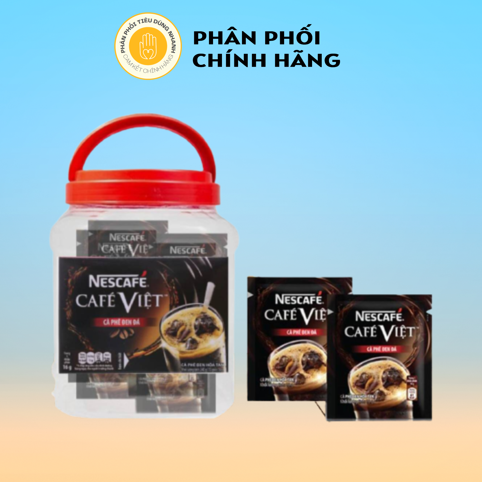 Hộp 40 gói cà phê đen hòa tan nescafe cà phê việt 16g