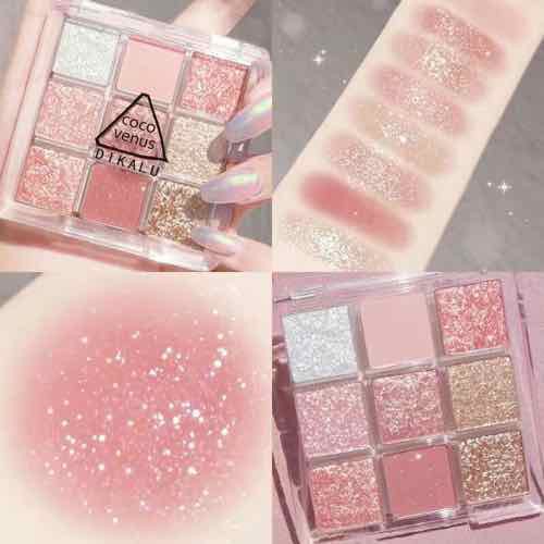 Phấn mắt nhũ 9 ô dikalu coco venus
