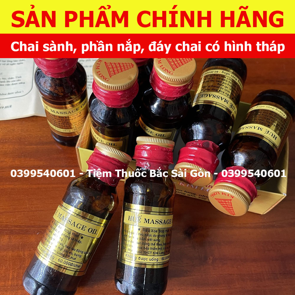 Dầu Massage Huế Kim Long Chai Sành (chính hãng, date mới)