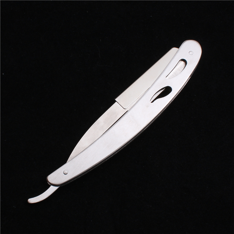 Face-shaving razor handle-stainless steel handle
