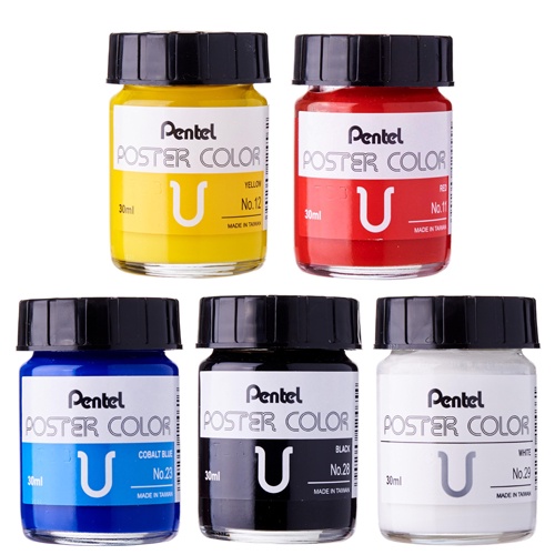 [ARTDOOR] Màu Nước Bột Poster Pentel 12 màu 30ml
