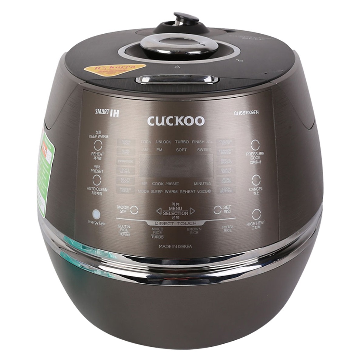 Nồi cơm cao tần áp suất Cuckoo CRP-CHSS1009FN - 1.8 lít