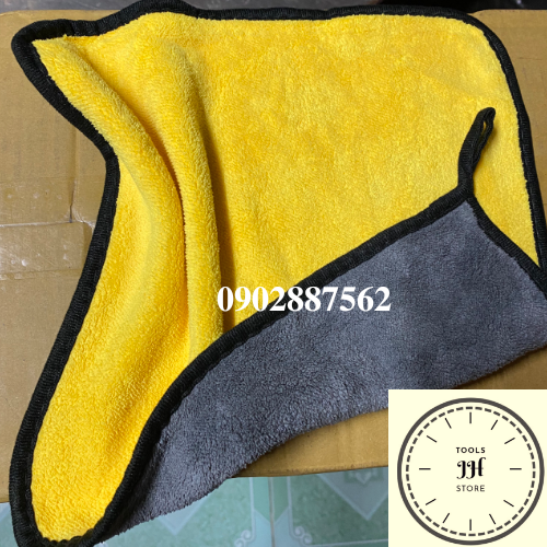 khăn lau xe chât liệu 3m hàng chuyên nghiệp (đen, xám)