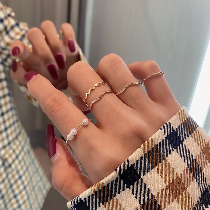 Bộ nhẫn phong cách Hàn Quốc hợp thời trang