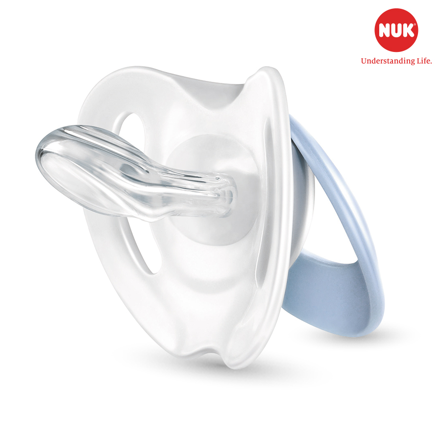 BỘ 2 TI GIẢ NUK GENIUS SILICONE 6 - 18M