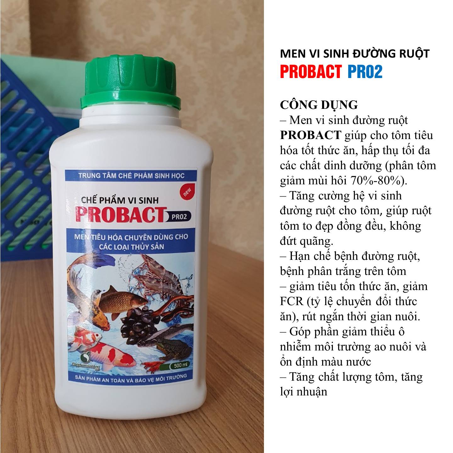 Men tiêu hóa cho tôm, cá - PROBACT PR02