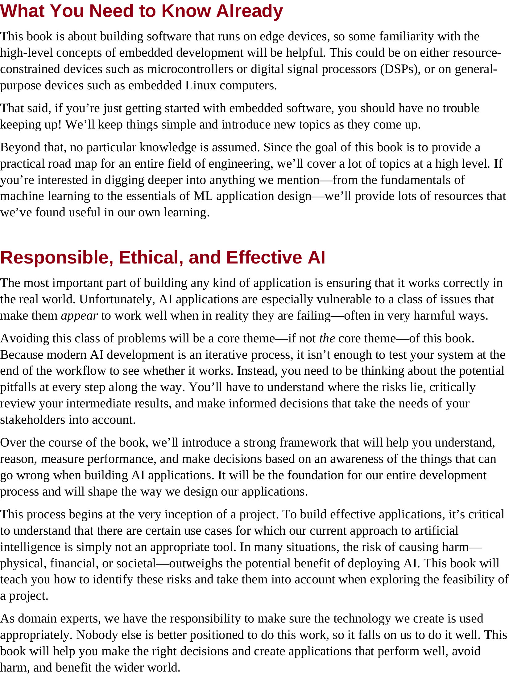 AI at the Edge