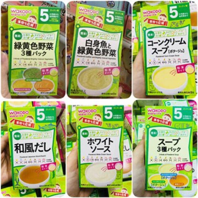 Bột Wakodo cho bé 5 tháng Nhật Bản