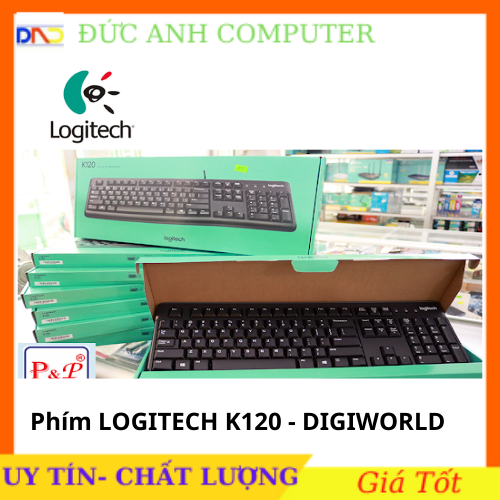 Bàn Phím LOGITECH K120 - Lướt phím Mượt Mà Hàng Dùng Siêu Bền - Chính Hãng Bảo Hành 3 Năm